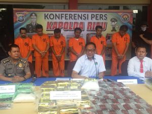 Rilis Penangkapan Narkoba oleh Ditresnarkoba Polda Riau